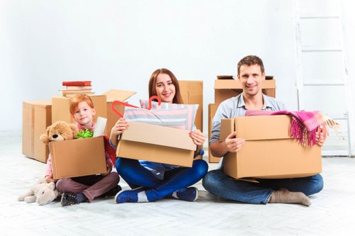 Secure document storage facility in Harlesden with organized archive boxes
