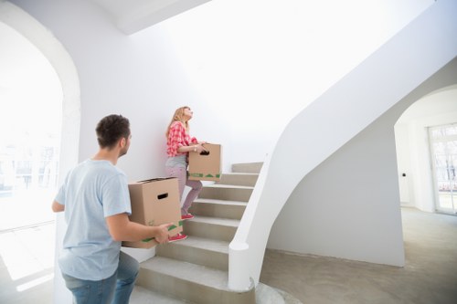 Business inventory stored in a clean storage unit